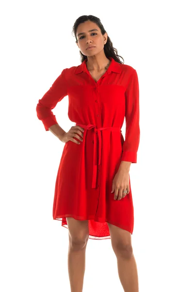 Vestido rojo — Foto de Stock