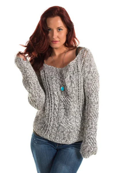 Gray sweater — Stock Photo, Image