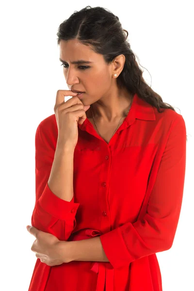 Red dress — Stock Photo, Image