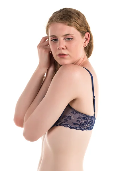 Lingerie blu — Foto Stock