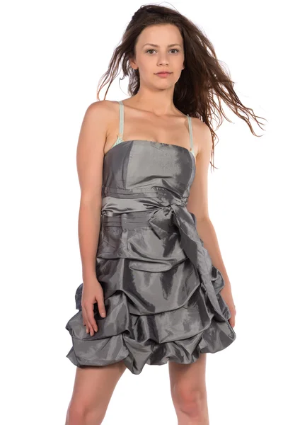 Gray dress — Stock Photo, Image