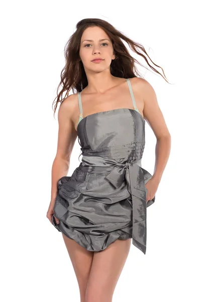 Gray dress — Stock Photo, Image