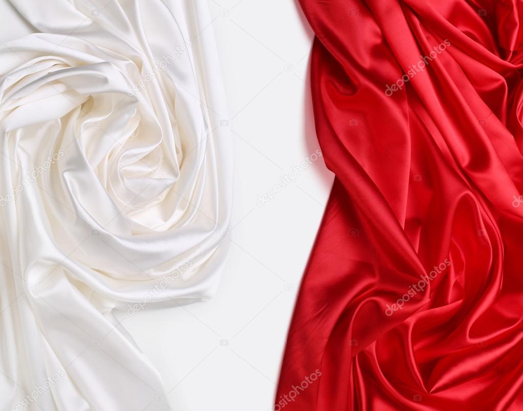 Red and white silk fabric background Stock Photo by ©Tihon6 14132406