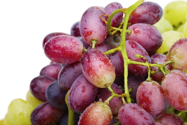 Frische grüne und rosa Trauben — Stockfoto