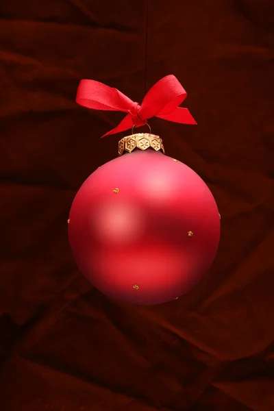 Red Christmas ball — Stock Photo, Image