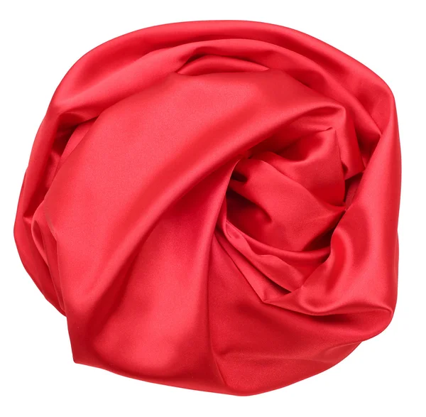 Red silk fabric — Stock Photo, Image