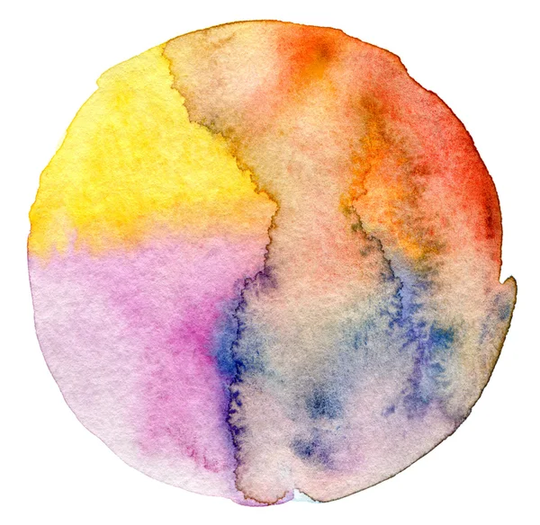 Abstract circle watercolor painted background — Stock Photo, Image