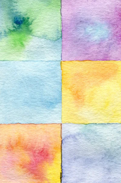 Abstract square watercolor painted background — Stock Photo, Image