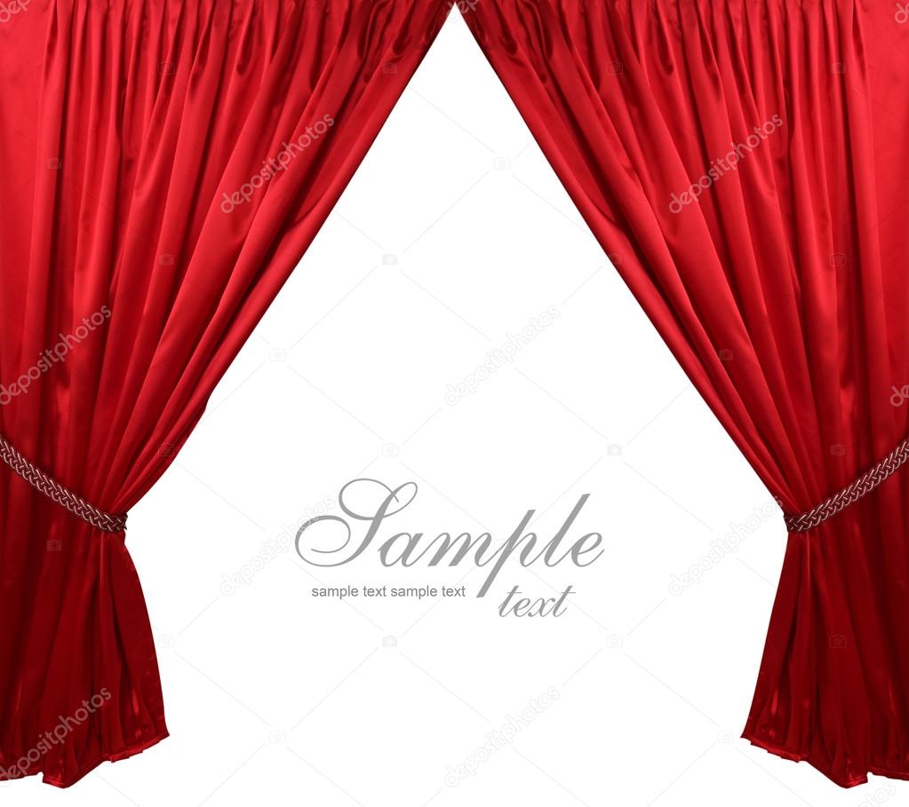 Red theater curtain background