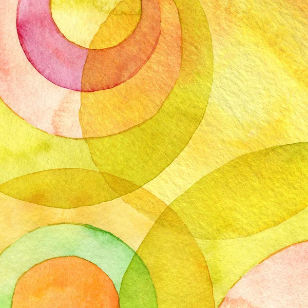 Watercolor circle painted background — Stock Photo, Image