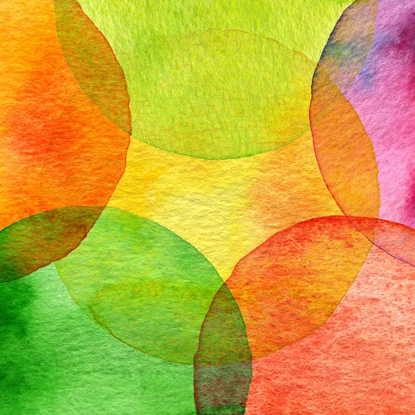 Watercolor circle painted background — Stock Photo, Image