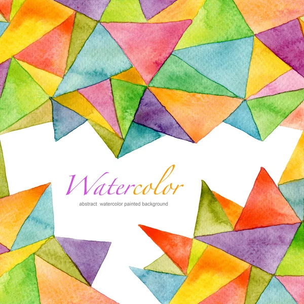 Abstrakte Aquarell gemalte geometrische Muster Hintergrund — Stockfoto