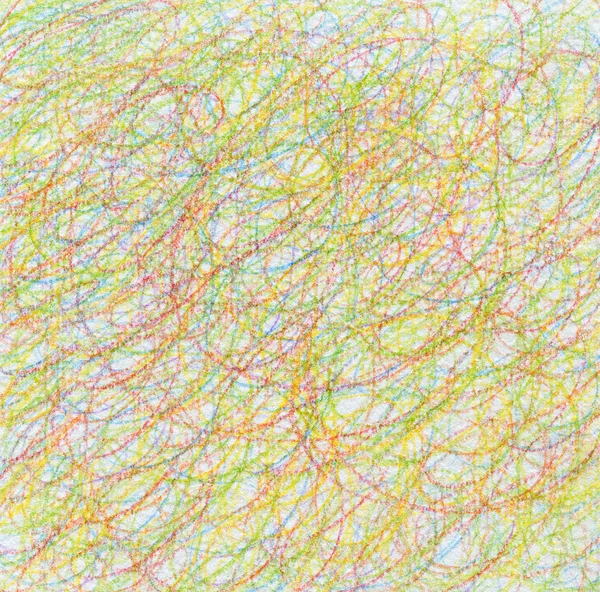 Abstract draw scribble color pencil background. Paper texture. — Stock Photo, Image