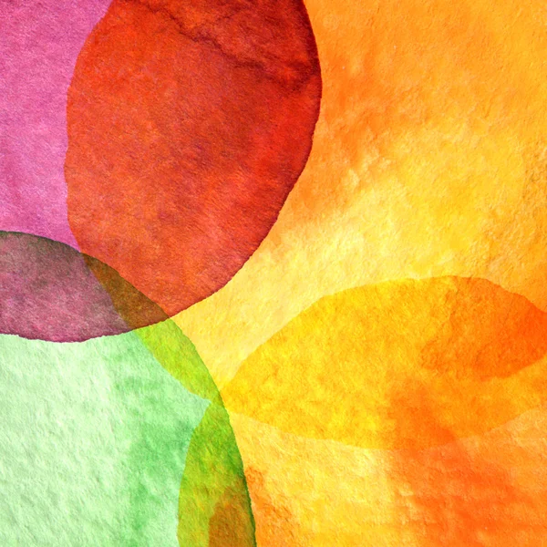 Abstract watercolor circle painted background — Stock Photo, Image