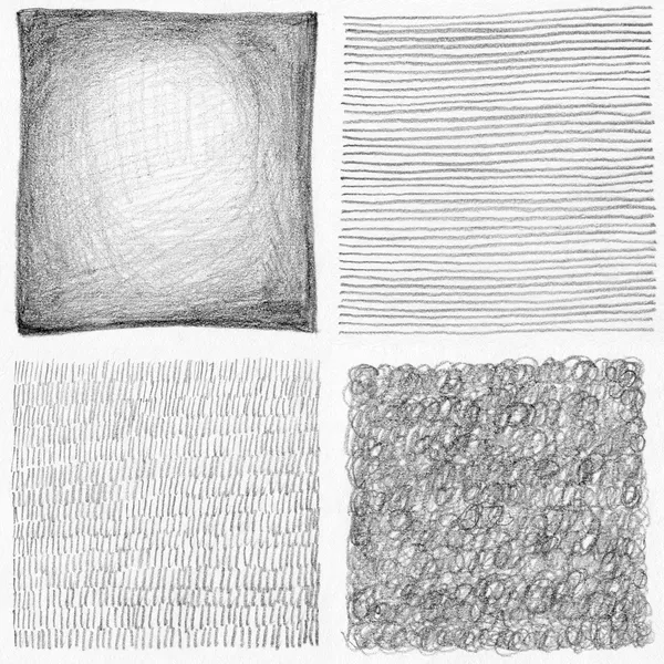 Abstract pencil scribbles background collection. Paper texture. — Stock Photo, Image