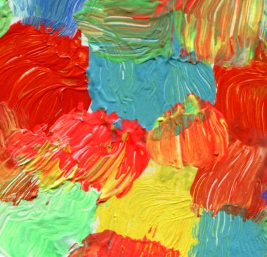 Daire akrilik ve arka plan boyalı suluboya soyut.