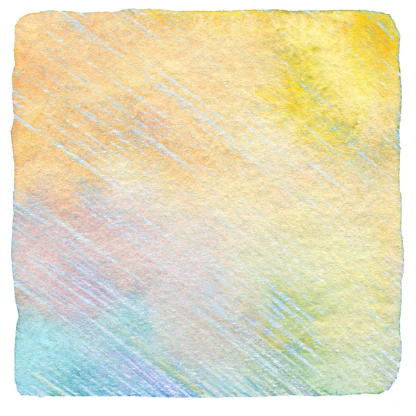Абстрактний малюнок кольоровий олівець і акварельний фон — стокове фото