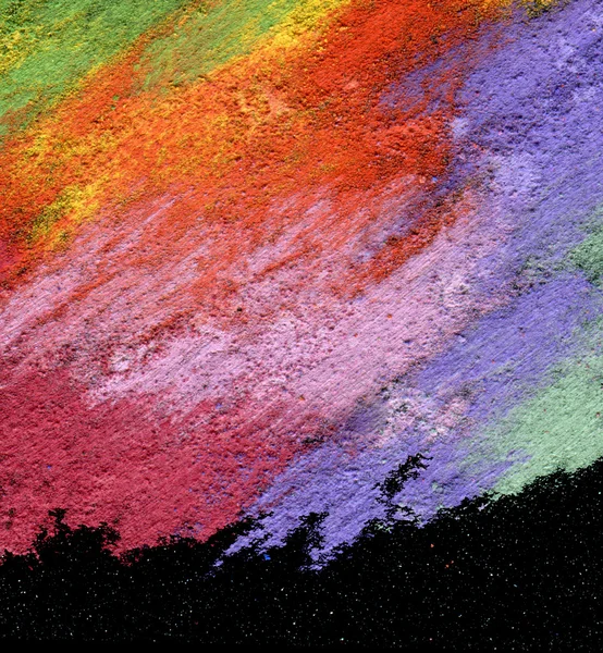 Абстрактный текстурированный акриловый и масляный пастельный фон — стоковое фото