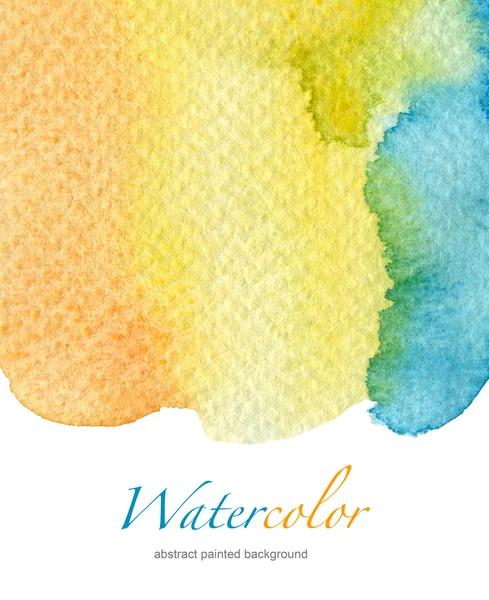 Abstract watercolor hand painted background. Textured paper. — Stock Photo, Image