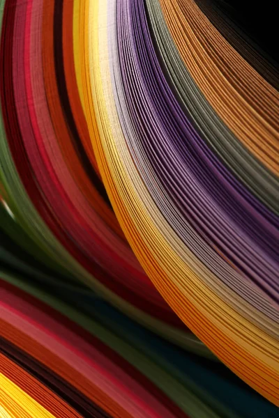 Abstracto Arco Iris Color Tira Onda Papel Fondo Vertical — Foto de Stock