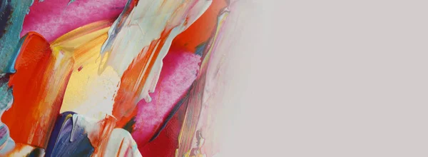 Абстрактная Акриловая Акварельная Живопись Цвет Текстуры Горизонтальный Фон — стоковое фото