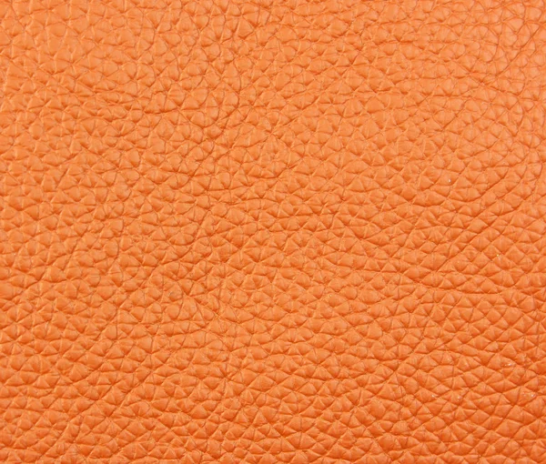 A piece of orange natural leather — Stock Photo, Image