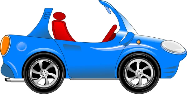 Small blue car — Stock Vector