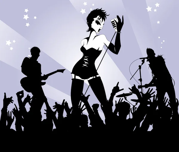 Concert punk rock — Image vectorielle