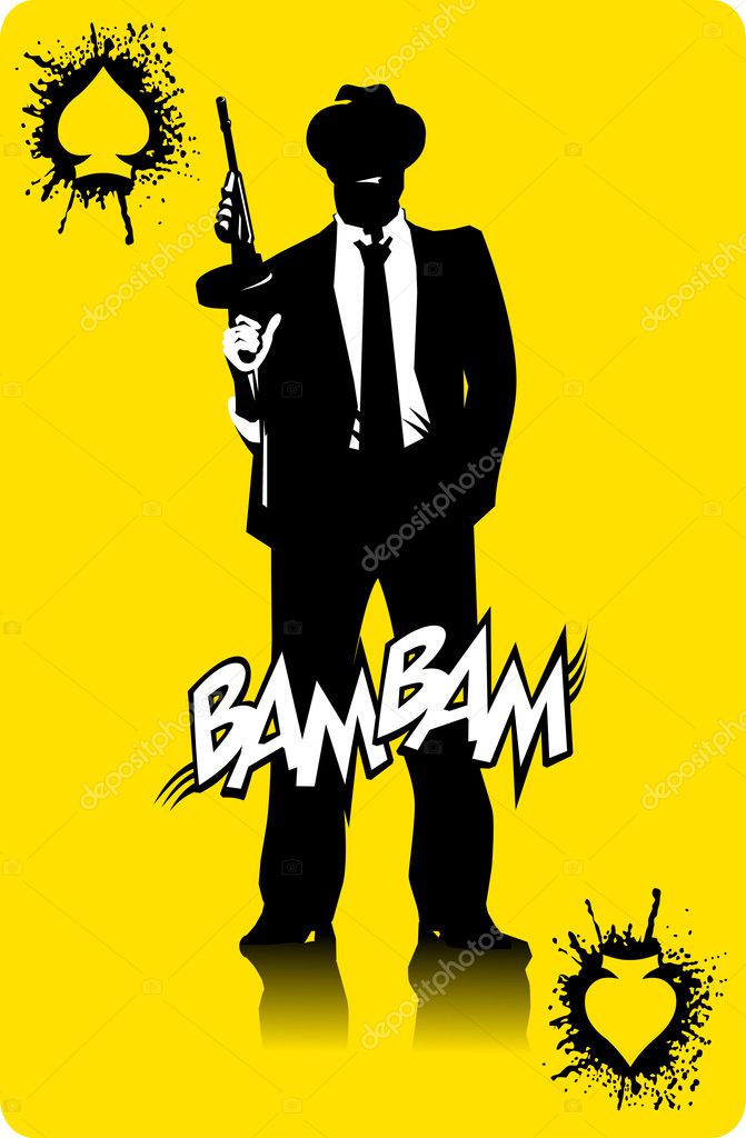 Gangster Ace of Spades Stock Vector Image by ©sababa66 28672969