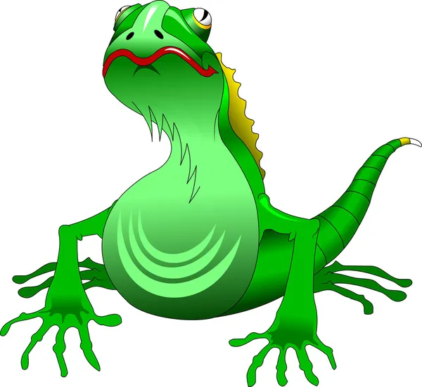 绿色蜥蜴 — 图库矢量图片