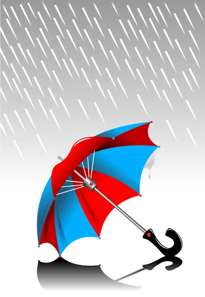 Lost umbrella — Stock Vector