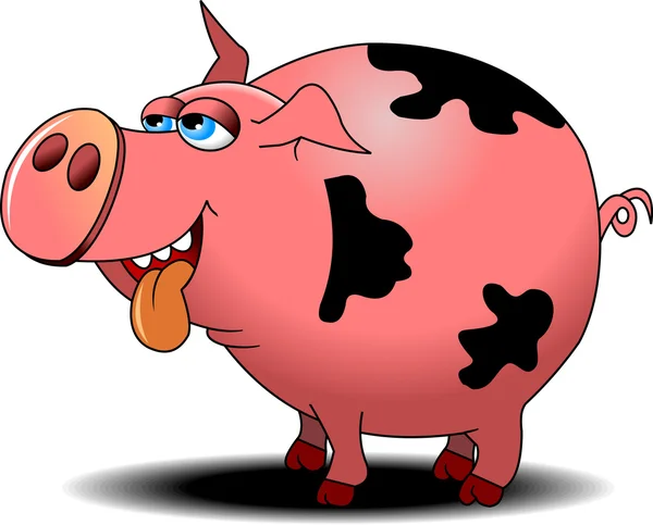 Uśmiechający się świnia — Wektor stockowy