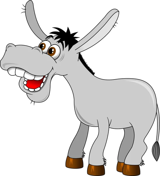 Carácter burro — Vector de stock