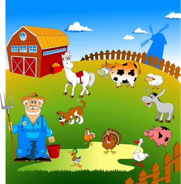 Mi granja — Vector de stock