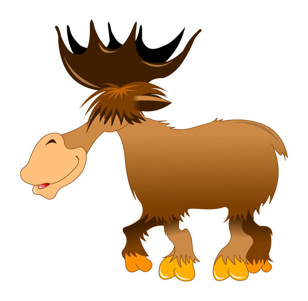 Cartoon elk