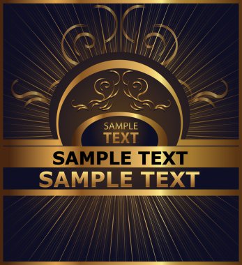 Dekoratif arka plan etiketi