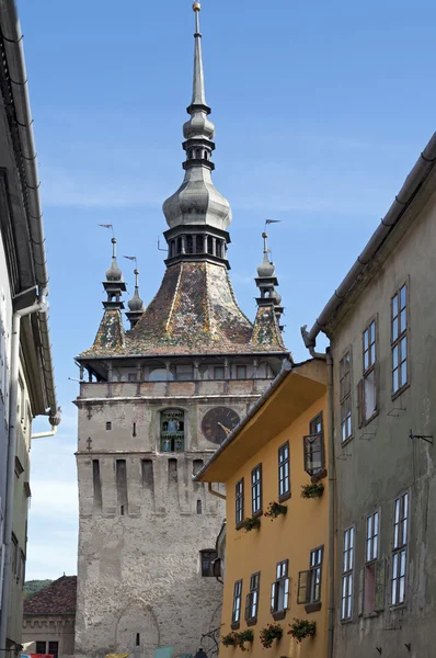 Sighisoara clocher tour de l'horloge — Photo