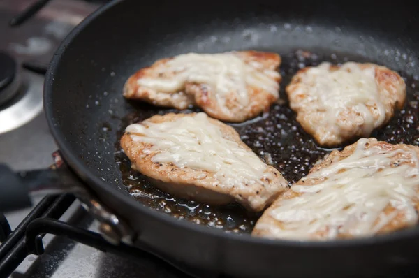 Carne blanca frita — Foto de Stock