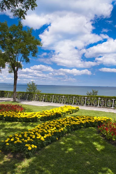 Zwarte Zee bij burgas in Bulgarije — Stockfoto