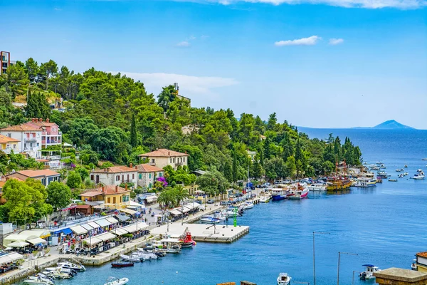 Panorama Rabac Cidade Ístria Croácia Por Mar Adriático Resort Verão — Fotografia de Stock