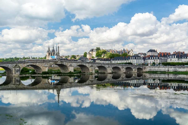 Blois Loire Valley France Blois Skyline City Shores Loire River — Stockfoto