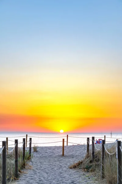 Sunrise Pals Sandy Beach Wild Dune Pals Catalonia Spain — Photo