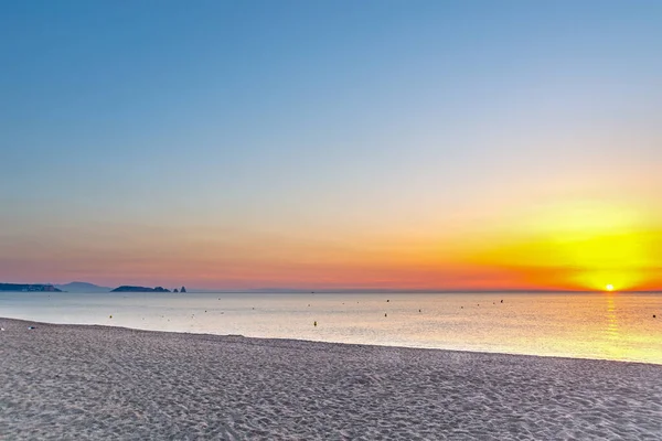 Sunrise Pals Sandy Beach Pals Catalonia Spain — Foto Stock