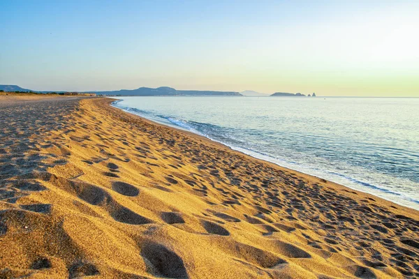 Sunrise Pals Sandy Beach Wild Dune Pals Catalonia Spain — Foto Stock