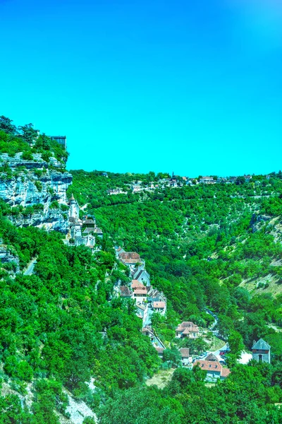 Rocamadour Piękna Francuska Wioska Lot Valley Occitanie — Zdjęcie stockowe