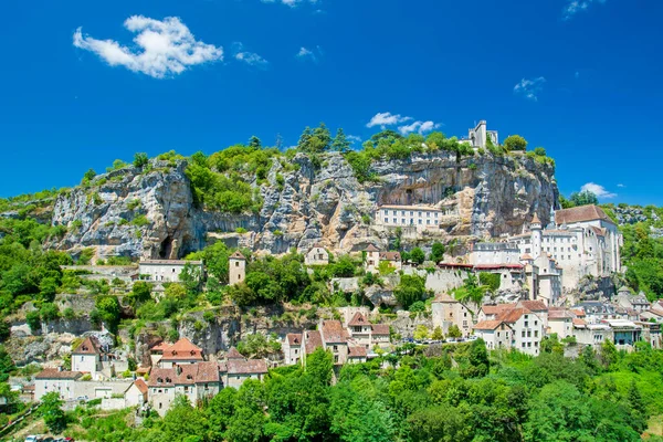 Rocamadour Gyönyörű Francia Falu Lot Völgyében Occitanie — Stock Fotó