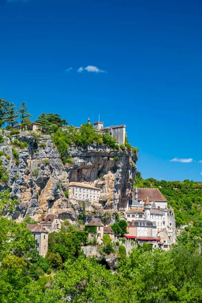Rocamadour Gyönyörű Francia Falu Lot Völgyében Occitanie — Stock Fotó