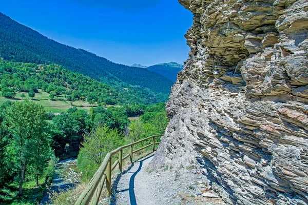 Wandeltrein Val Aran Catalonië Pyreneeën Spanje — Stockfoto