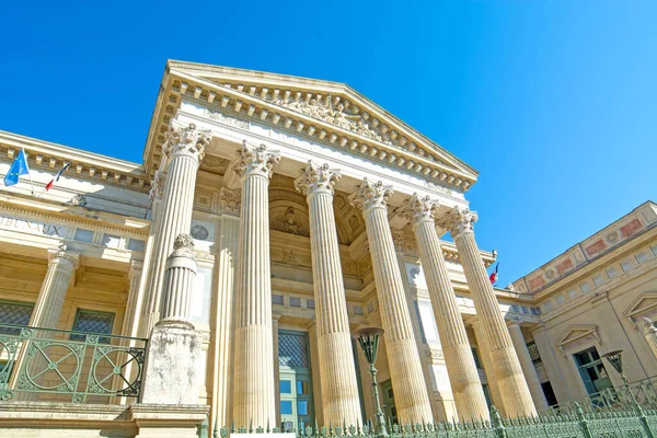 Nimes Città Nel Sud Della Francia Gard Occitanie Tribunale Giustizia — Foto Stock