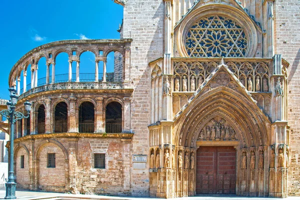 Catedral Valência Estilo Gótico Espanha — Fotografia de Stock